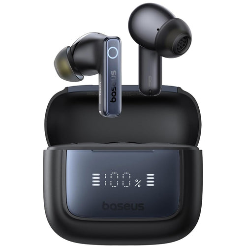 Casti wireless Baseus Bowie 35 (A00073800123-00), True Wireless, Bluetooth V5.3, 6-Microfon ENC, IPX4, negru;albastru