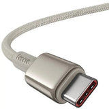 Cablu Baseus de date Tungsten Auriu (P10319800G21-00), Type-C to Type-C, Super Incarcare rapida, 100W, 480Mbps, 1m, auriu