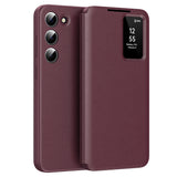 Husa pentru Samsung Galaxy S23 Plus, Techsuit SmartView Series, albastru