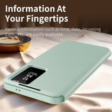 Husa pentru Samsung Galaxy S23 Plus, Techsuit SmartView Series, albastru