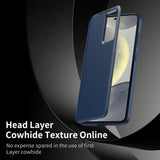 Husa pentru Samsung Galaxy S23, Techsuit SmartView Series, albastru