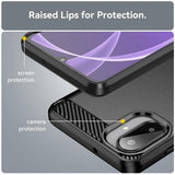 Husa pentru Samsung Galaxy A07 4G, Techsuit Carbon Silicone, albastru