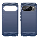 Husa pentru Google Pixel 10, Techsuit Carbon Silicone, albastru