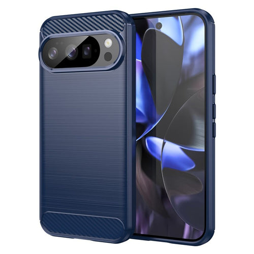 Husa pentru Google Pixel 10, Techsuit Carbon Silicone, albastru