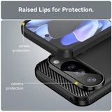 Husa pentru Google Pixel 10, Techsuit Carbon Silicone, albastru