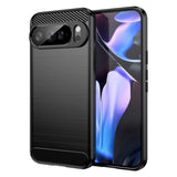 Husa pentru Google Pixel 10 Pro XL, Techsuit Carbon Silicone, albastru
