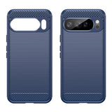 Husa pentru Google Pixel 10 Pro XL, Techsuit Carbon Silicone, albastru