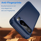 Husa pentru Google Pixel 10 Pro XL, Techsuit Carbon Silicone, albastru