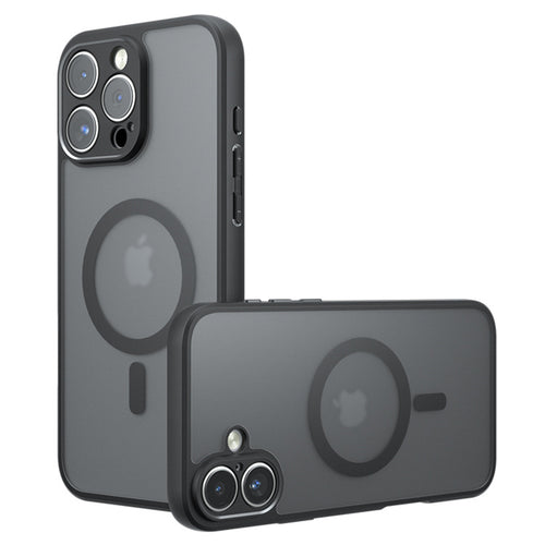 Husa pentru iPhone 16 Pro Max, Techsuit PureFrost MagSafe, negru frost