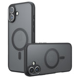 Husa pentru iPhone 16, Techsuit PureFrost MagSafe, negru frost