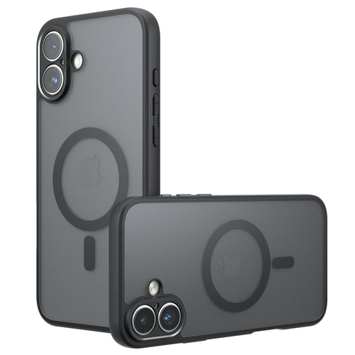 Husa pentru iPhone 16, Techsuit PureFrost MagSafe, negru frost
