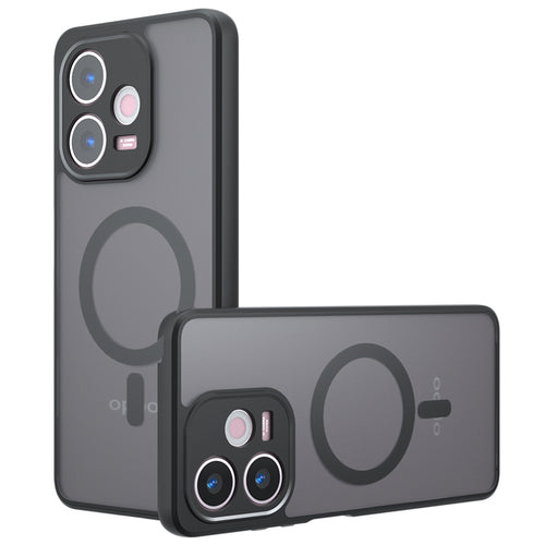 Husa pentru OPPO A5 Pro 5G, Techsuit PureFrost MagSafe, negru frost