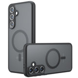 Husa pentru Samsung Galaxy S24 FE, Techsuit PureFrost MagSafe, negru frost