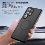 Husa pentru Samsung Galaxy S24 Ultra, Techsuit PureFrost MagSafe, negru frost