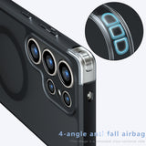 Husa pentru Samsung Galaxy S24 FE, Techsuit PureFrost MagSafe, negru frost