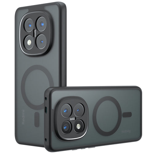 Husa pentru Xiaomi Redmi Note 14 Pro 5G, Techsuit PureFrost MagSafe, negru frost