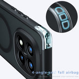 Husa pentru Xiaomi Redmi Note 14 Pro+ 5G, Techsuit PureFrost MagSafe, negru frost