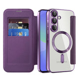 Husa pentru Samsung Galaxy A36 5G, Techsuit SmartMag Book Case, albastru
