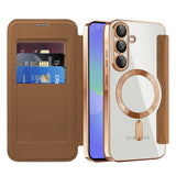 Husa pentru Samsung Galaxy A36 5G, Techsuit SmartMag Book Case, albastru