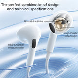 Baseus Casti cu Fir Encok CZ19 (A00182201213-00), Type-C, 13mm Drivers, 60° Semi-In-Ear, Omni-Directional Mic, Alb