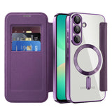Husa pentru Samsung Galaxy A26 5G, Techsuit SmartMag Book Case, albastru