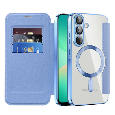 Husa pentru Samsung Galaxy A26 5G, Techsuit SmartMag Book Case, bleu