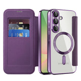 Husa pentru Samsung Galaxy A56 5G, Techsuit SmartMag Book Case, albastru