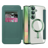 Husa pentru Samsung Galaxy A56 5G, Techsuit SmartMag Book Case, albastru