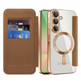 Husa pentru Samsung Galaxy A56 5G, Techsuit SmartMag Book Case, albastru