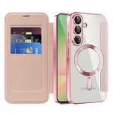 Husa pentru Samsung Galaxy A56 5G, Techsuit SmartMag Book Case, albastru