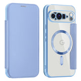 Husa pentru Google Pixel 10 Pro XL, Techsuit SmartMag Book Case, bleu