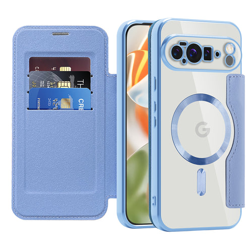 Husa pentru Google Pixel 10 Pro XL, Techsuit SmartMag Book Case, bleu