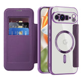 Husa pentru Google Pixel 10 Pro XL, Techsuit SmartMag Book Case, albastru