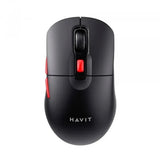 Mouse wireless Havit (MS59WB), 2.4GHz, 800/1200/1600 DPI, ABS, PC, AA Battery, negru;rosu