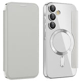 Husa pentru Samsung Galaxy A55 5G, Techsuit SmartMag Book Case, albastru