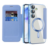 Husa pentru Samsung Galaxy A55 5G, Techsuit SmartMag Book Case, bleu