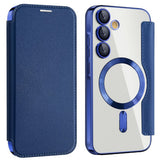 Husa pentru Samsung Galaxy A55 5G, Techsuit SmartMag Book Case, albastru
