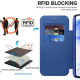 Husa pentru Samsung Galaxy A55 5G, Techsuit SmartMag Book Case, albastru