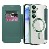 Husa pentru Samsung Galaxy A55 5G, Techsuit SmartMag Book Case, albastru