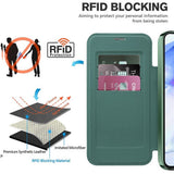 Husa pentru Samsung Galaxy A55 5G, Techsuit SmartMag Book Case, albastru