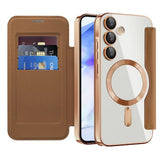Husa pentru Samsung Galaxy A55 5G, Techsuit SmartMag Book Case, albastru