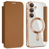 Husa pentru Samsung Galaxy A55 5G, Techsuit SmartMag Book Case, albastru