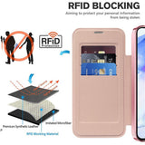 Husa pentru Samsung Galaxy A55 5G, Techsuit SmartMag Book Case, albastru