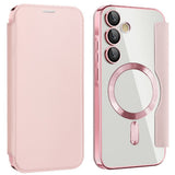 Husa pentru Samsung Galaxy A55 5G, Techsuit SmartMag Book Case, albastru