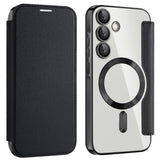 Husa pentru Samsung Galaxy A55 5G, Techsuit SmartMag Book Case, albastru