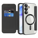 Husa pentru Samsung Galaxy A55 5G, Techsuit SmartMag Book Case, albastru
