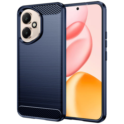 Husa pentru Honor 400, Techsuit Carbon Silicone, albastru