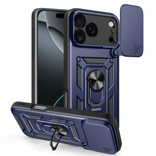 Husa pentru iPhone 17 Pro Max, Techsuit CamShield Series, albastru