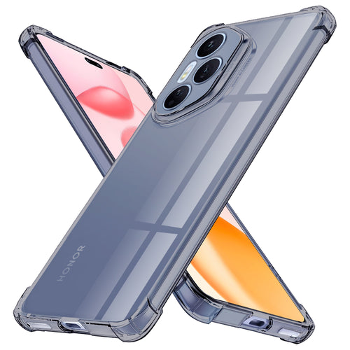Husa pentru Honor 400 Pro, Techsuit Shockproof Clear Silicone, fumuriu