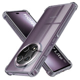 Husa pentru Honor X9c, Techsuit Shockproof Clear Silicone, fumuriu